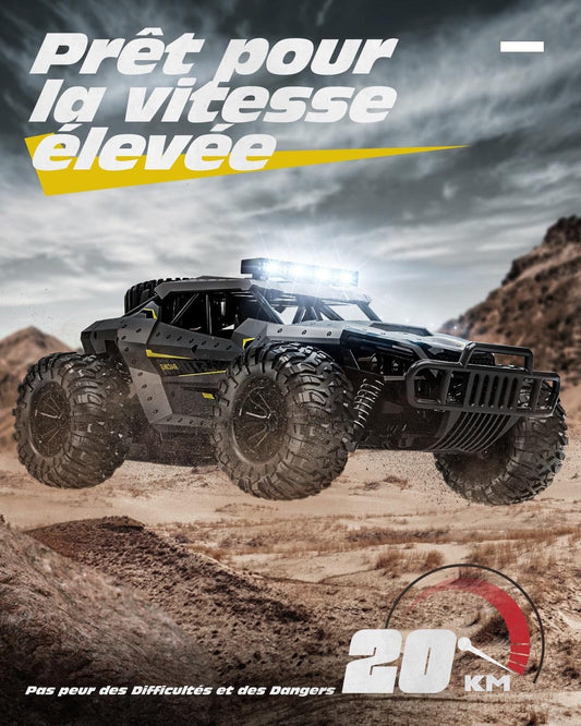 Voiture Télécommandée RC Tout-Terrain Autonomie 60 Min LED - rc-zone